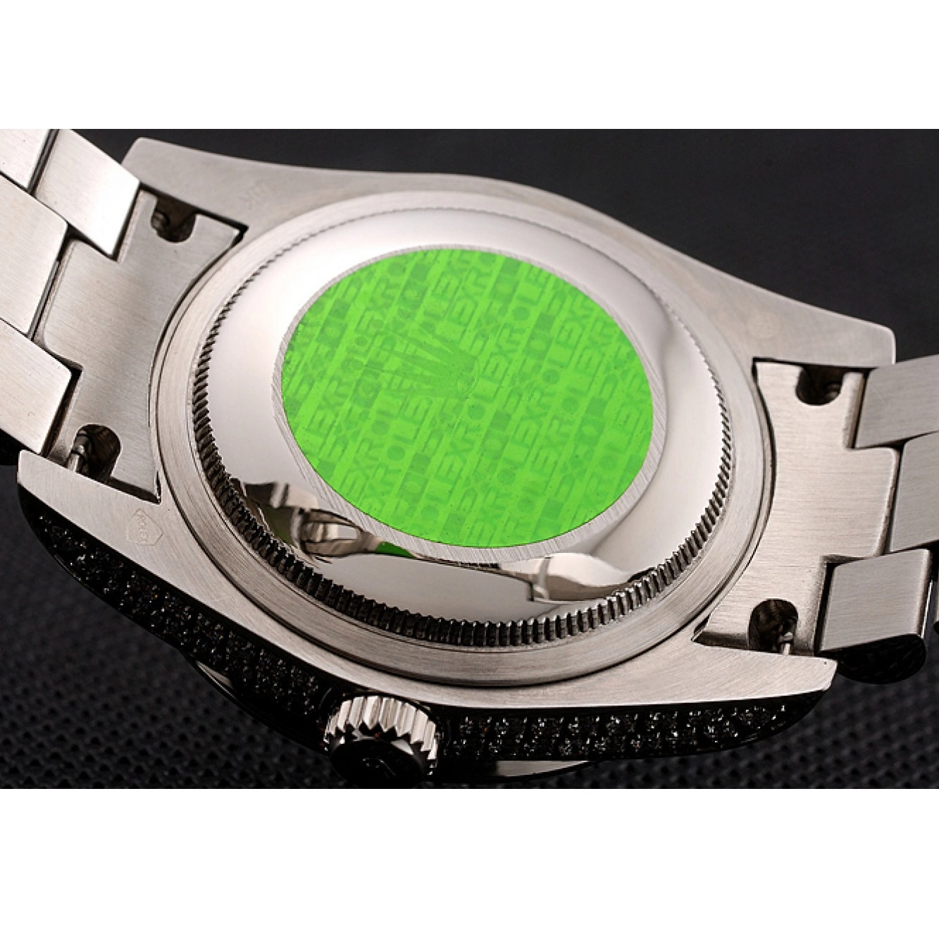 MiroTime 0817 Swiss Rolex Day-Date Diamond Pave Dial Diamond Case Diamond Bracelet 1453950